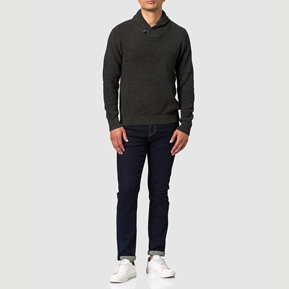 SOLD - Jack & Jones Vincent Shawl Neck Sweater - Picture 2 of 8